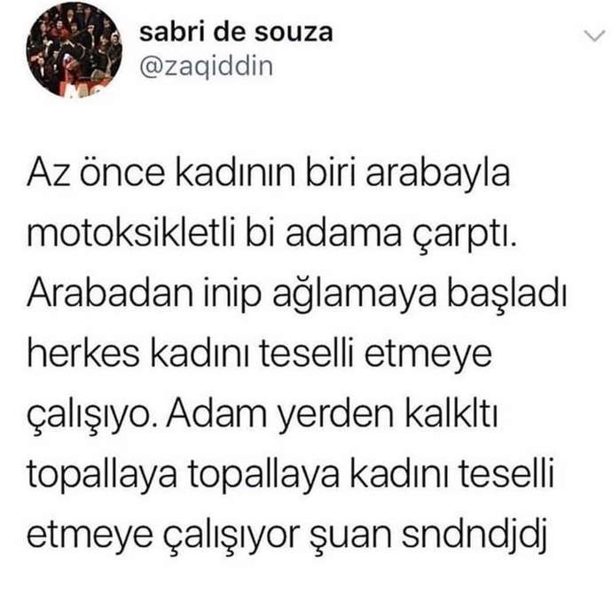 Kaza yapan birini teselli eder misiniz?