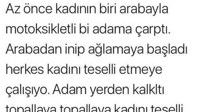Kaza yapan birini teselli eder misiniz?