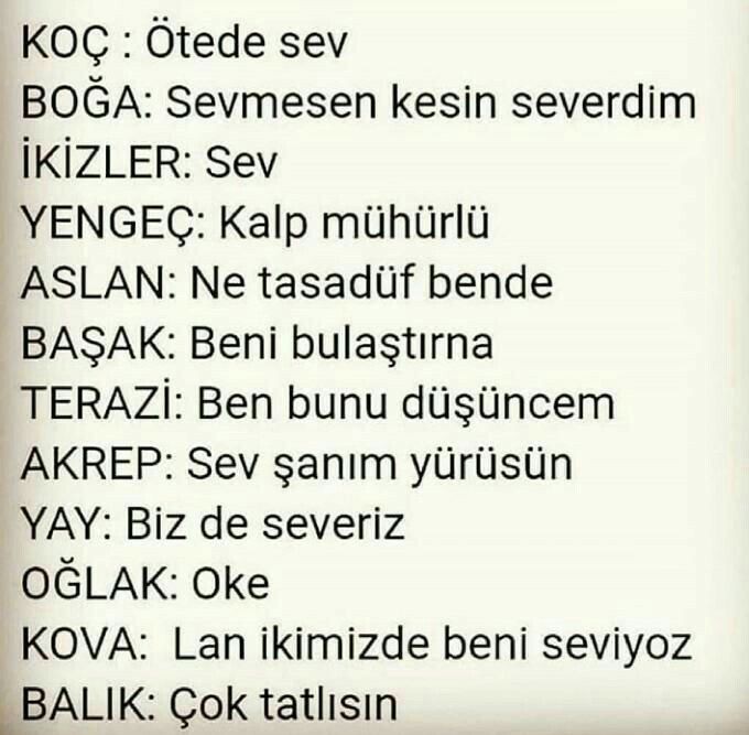 Burcunuz seni seviyorum diyene ne söylerdi?