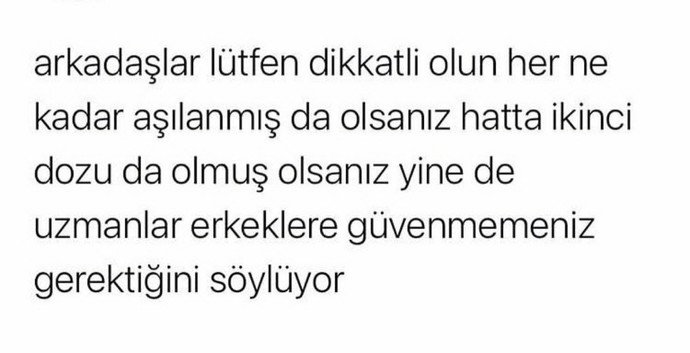 Isı sizi erkelere karsi korumaz erkeklere güvenmeyin🥴