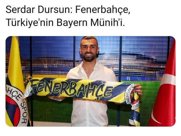 Serdar Dursun: Fenerbahçe, Türkiyenin Bayern Münihi dedi. Siz ne düşünüyorsunuz?
