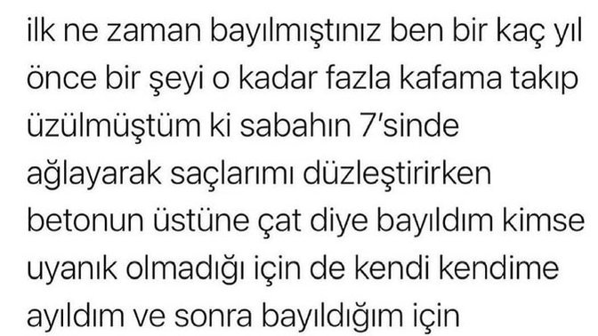 En son ne zaman bayıldınız?