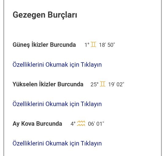 Doğum haritanızdan memnun musunuz?