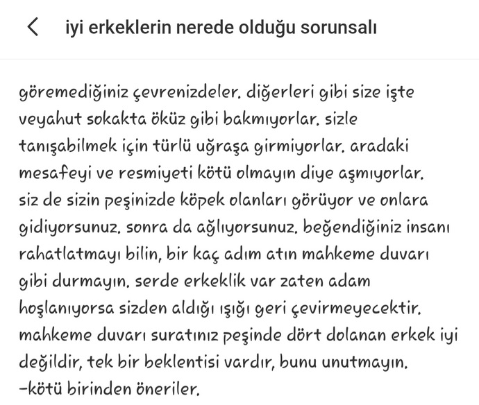 Iyi erkekler nerede diye soran kizlar?
