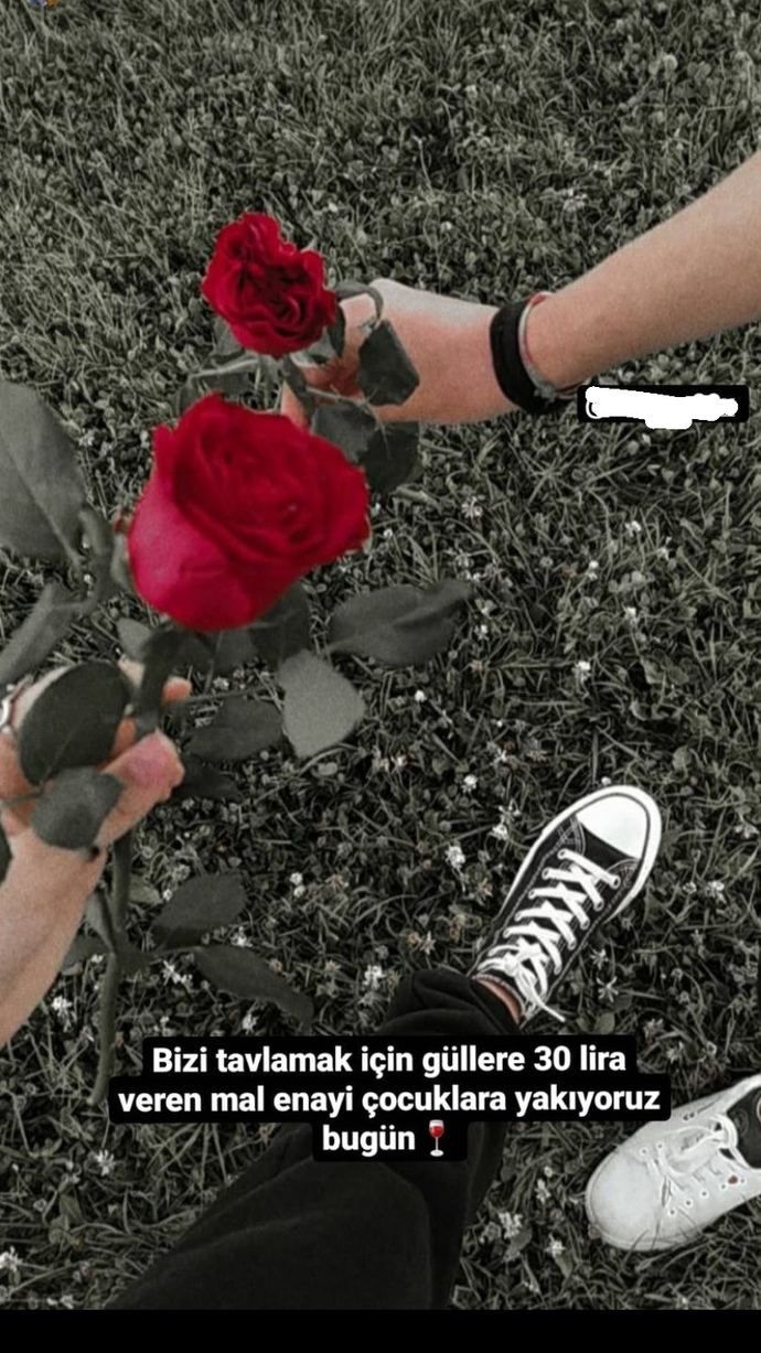 Sahilde Gül verdiğim kız neden böyle bir story atmış?