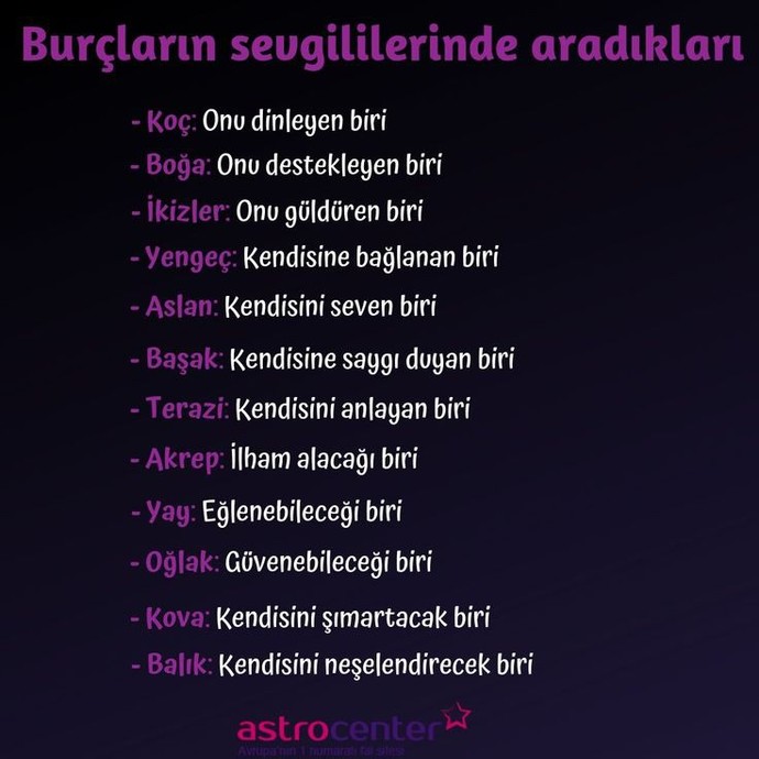 Burcunuza göre sevgilinizde en olması gereken özellik hangisidir?