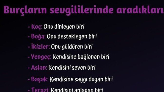 Burcunuza göre sevgilinizde en olması gereken özellik hangisidir?