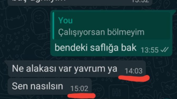 Bu mesaja sinirlenmeli miyim?