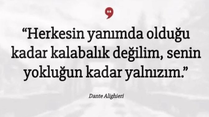 “Senin yokluğun kadar yalnızım” dediğiniz biri var mı?