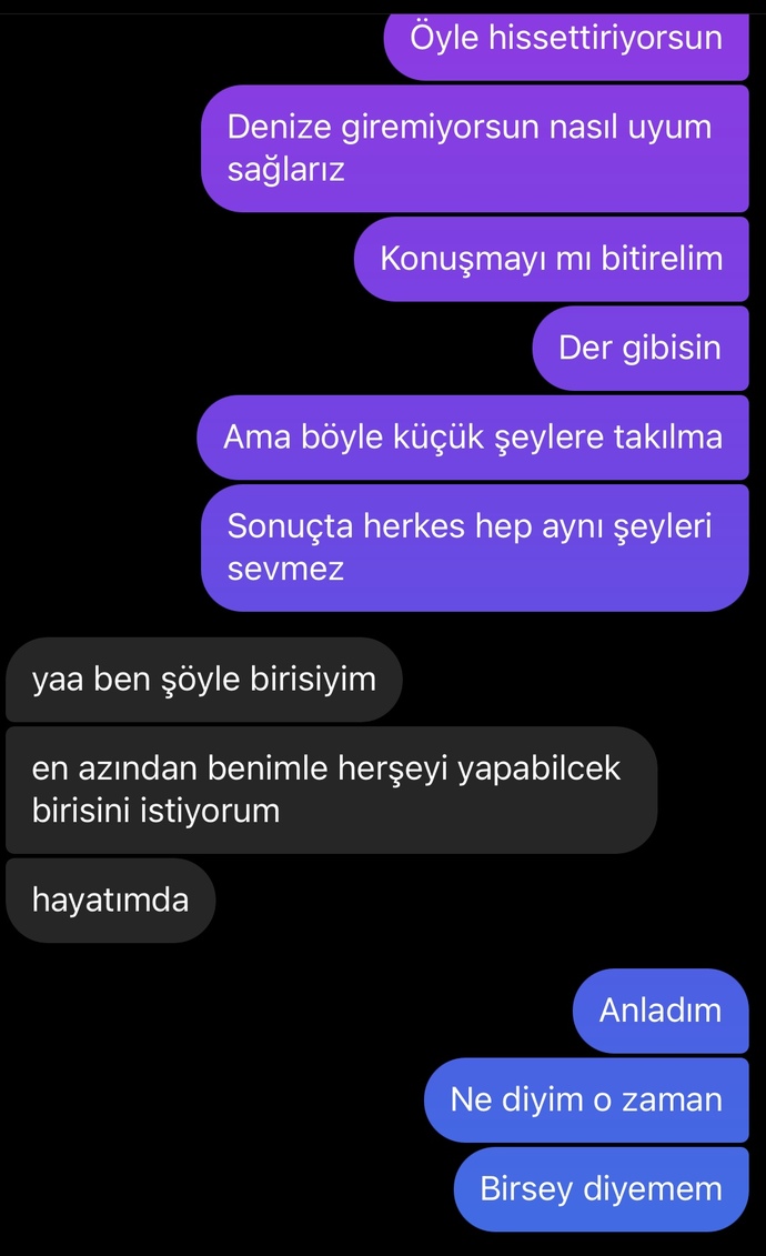 Flört ediyoruz kötü biri diyemem ama şimdi neden böyle birsey yaptı ki adamın amacı ne? ?