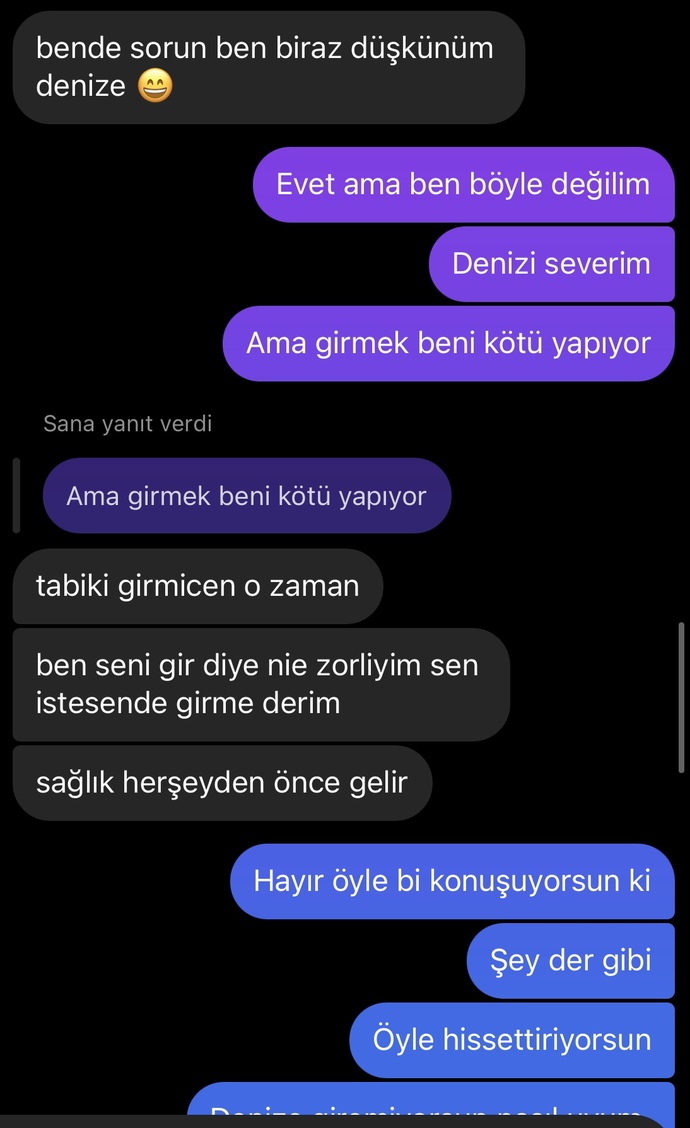 Flört ediyoruz kötü biri diyemem ama şimdi neden böyle birsey yaptı ki adamın amacı ne? ?