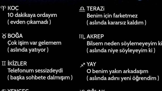 Burcuna göre senin beyaz yalanın nedir?
