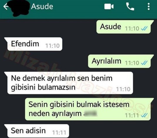 Ayrılalım mesajına ne cevap yazarsınız?