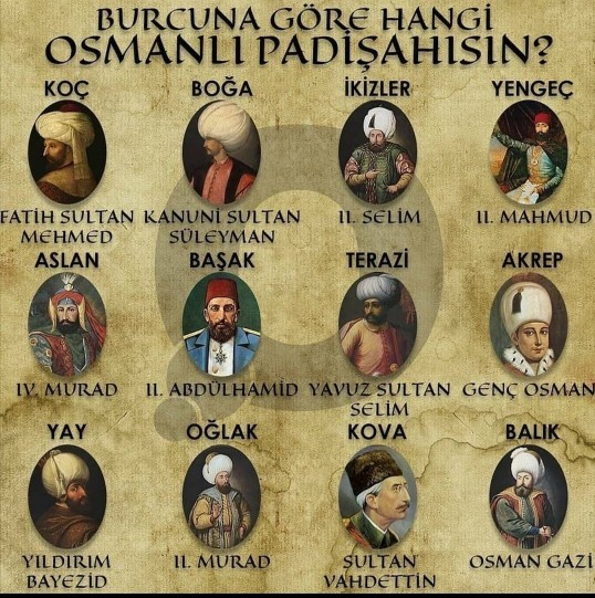 Burcuna göre hangi Osmanlı padişahısın?