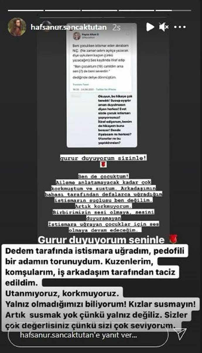 Oyuncu Hafsanur Sancaktutan dedesi tarafından çocukluğunda istismara uğradığını açıkladı. Bu durumların olmaması için ne olmalı?