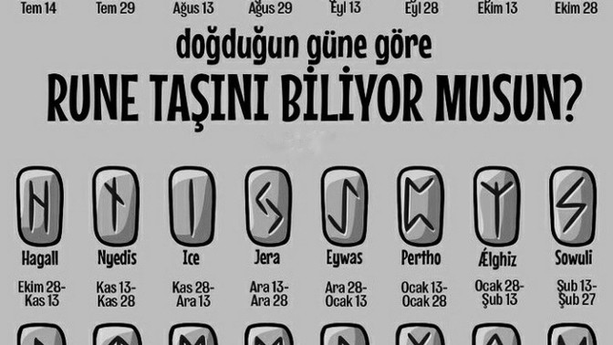 Sizin Rune taşınız hangisi?