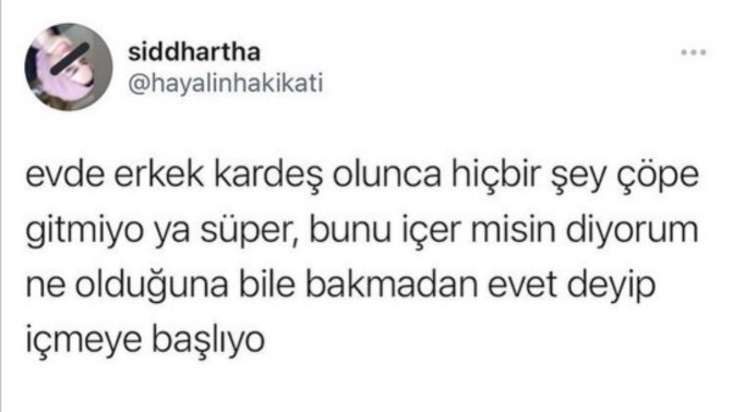 Erkekler evdeki her şeyi yiyorlar mı?