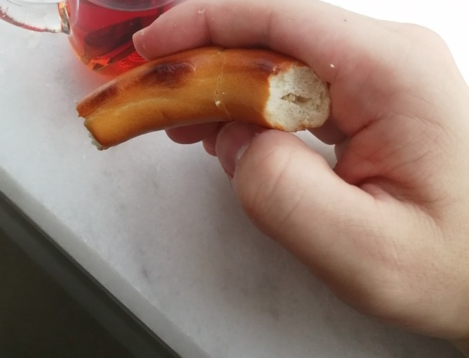 Daha önce böyle bir simit gördünüz mü hiç?