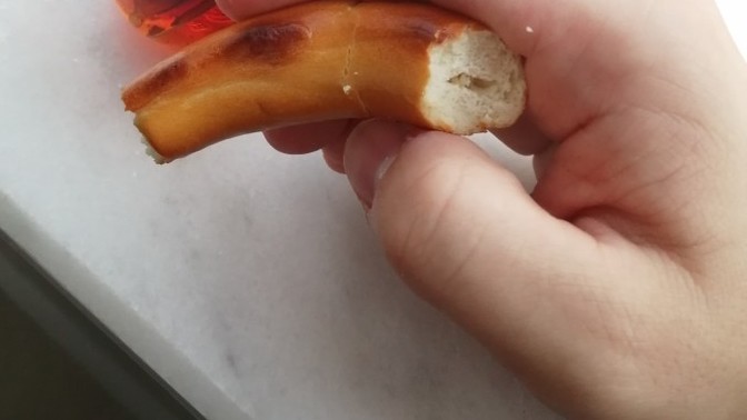 Daha önce böyle bir simit gördünüz mü hiç?