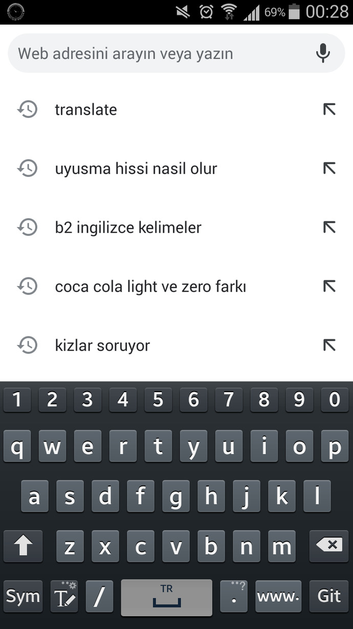 Google'da en son ne aradınız?