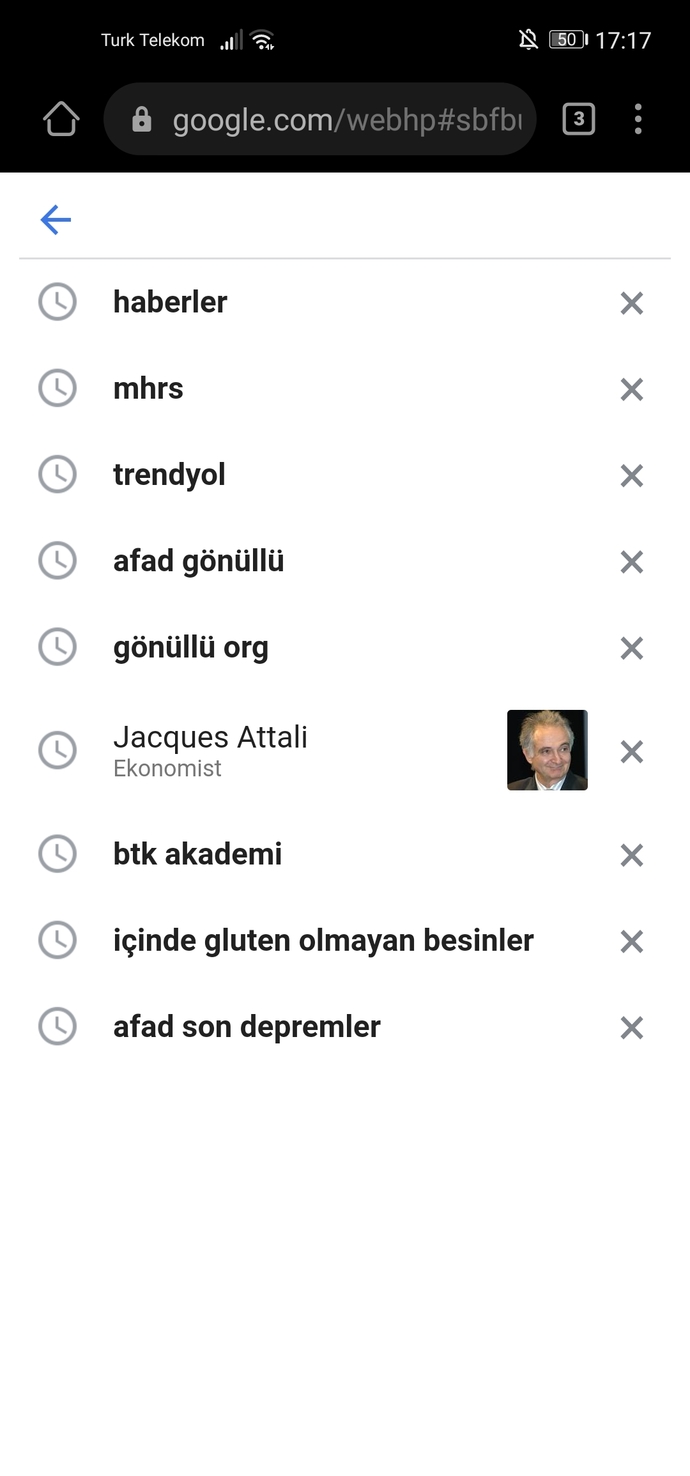Google'da en son ne aradınız?