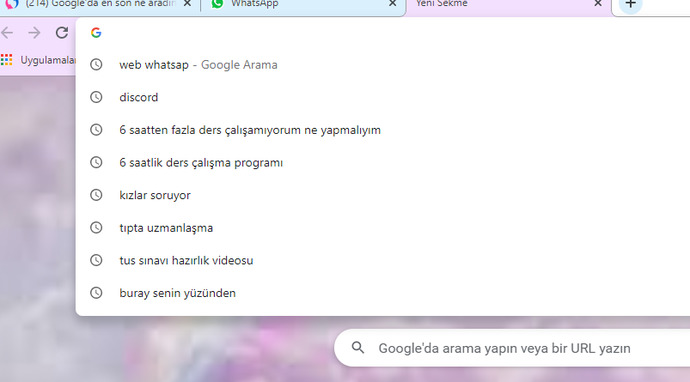 Google'da en son ne aradınız?