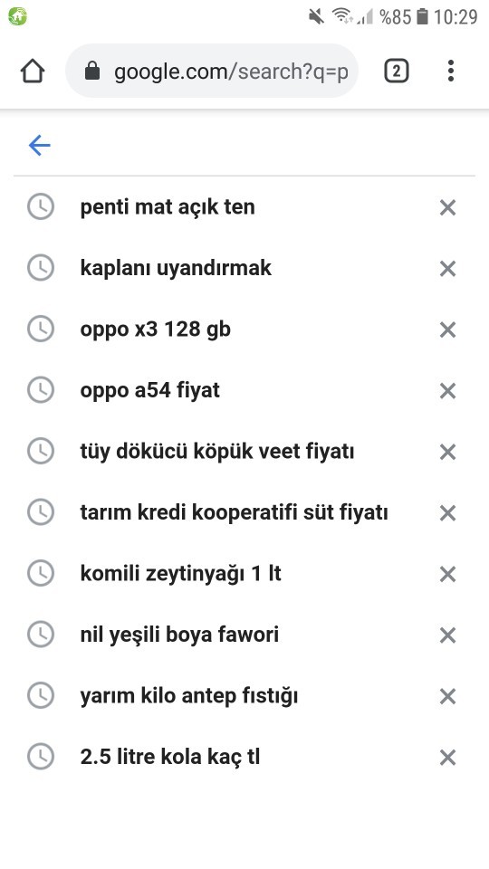 Google'da en son ne aradınız?