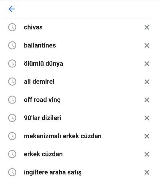 Google'da en son ne aradınız?