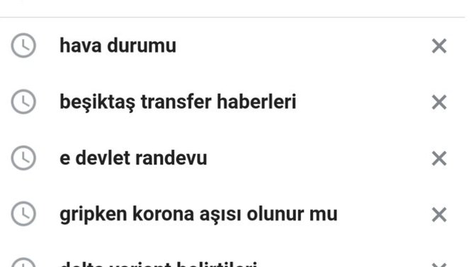 Google'da en son ne aradınız?