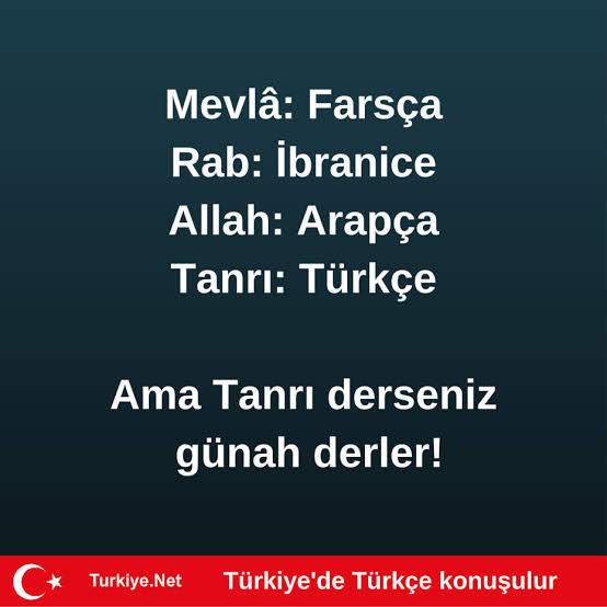 Tanrı demeyi yanlış bulanlar hakkında ne düşünüyorsunuz?