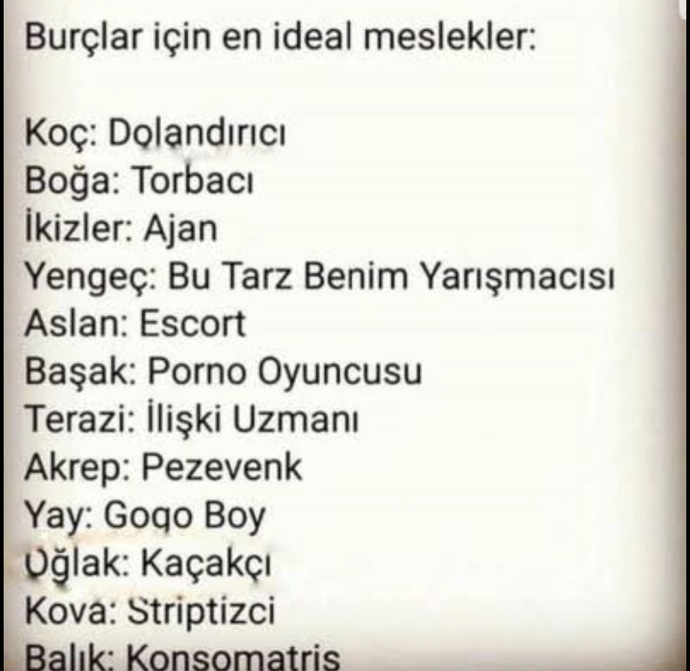 Burcunuza göre hangi mesleği yapmalısınız?