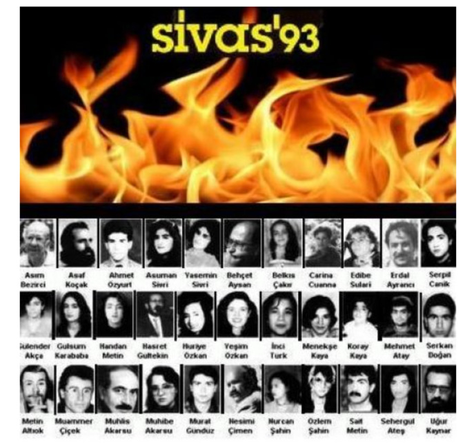 Bugün Sivas katliamının 28. yıl dönümü. Zaman aşımına uğrayıp davası düşen bu katliamı unutmak mümkün müdür?
