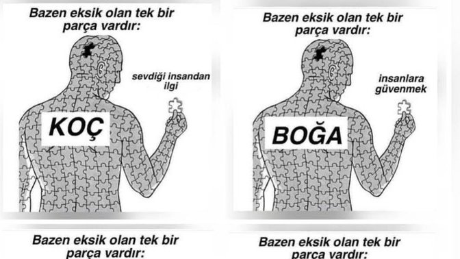 Burcunuza göre hangi parça eksik?