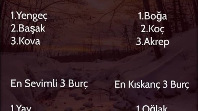 Acaba senin burcun hangisi?
