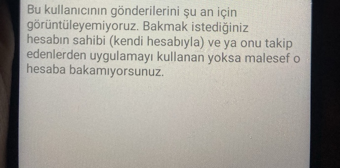 Postegrodan bir hesaba bakmaya çalıştığımda bu yazı çıkıyor başka nerden bakabilirim?