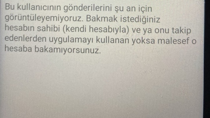 Postegrodan bir hesaba bakmaya çalıştığımda bu yazı çıkıyor başka nerden bakabilirim?
