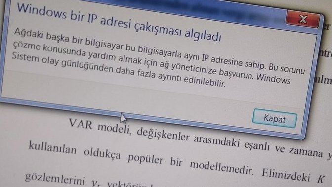 IP çakışması nedir?