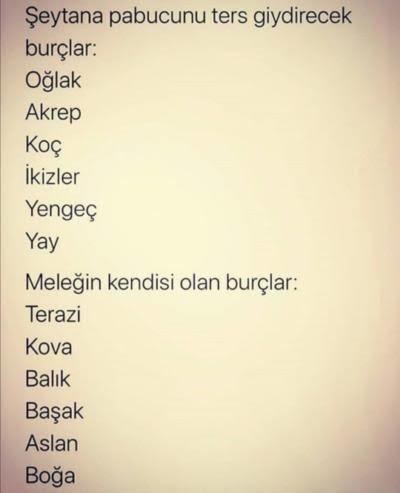 Burcuna göre hangisisin? Şeytan mısın Melek mi?