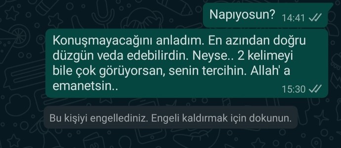 Hiç sevgiliniz tarafından engellendiniz mi? Veya siz ne zaman engellersiniz sevdiceğinizi?