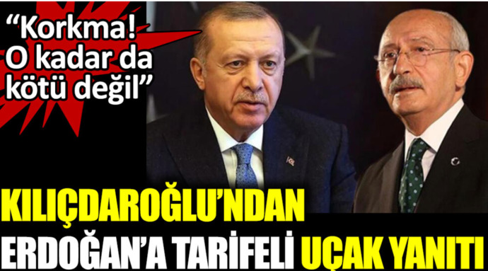 Kılıçdaroğlu Uçakları satacakmış , Dünyayı tarifeli uçakla mı dolaşacaksindiyen Erdoğana cevap verdi. Ne düşünüyorsunuz?