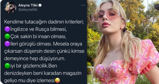 Aleyna Tilki, kendisine dadı arıyor! Ne düşünüyorsun?