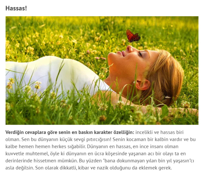 Yani kararsız kaldığım vardı onu da denedim.