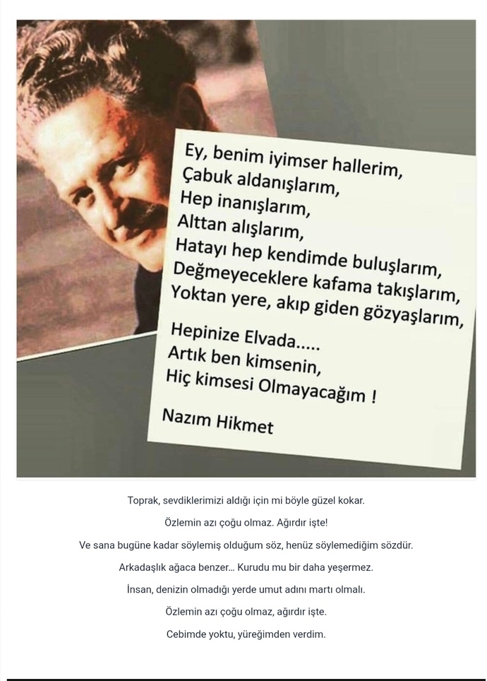 Şiir sever misiniz? En sevdiğiniz şiirden bişeyler yazar mısınız?