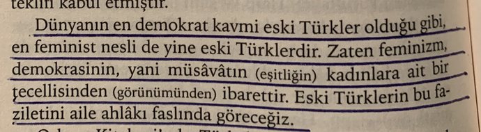 Türkçülüğün babası Ziya Gökalp bey Türkçülüğün esasları aslı kitabında feminist olmalıyız diyor katılıyormusunuz?