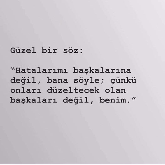 Bir başkasının hatasını başka biriyle paylaşır mısınız?
