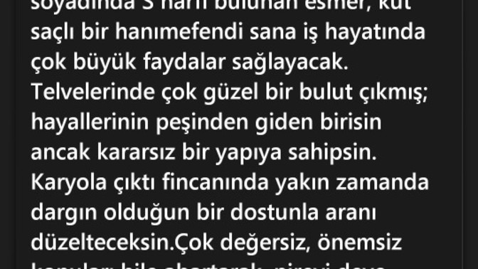 Fal yorumlarını önemser misiniz, benim falımda ne anlatılmak isteniyor?