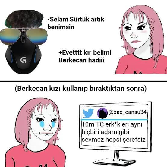 Düşünsenize erkekler yok dünya ne güzel bir yer olurdu dimi?