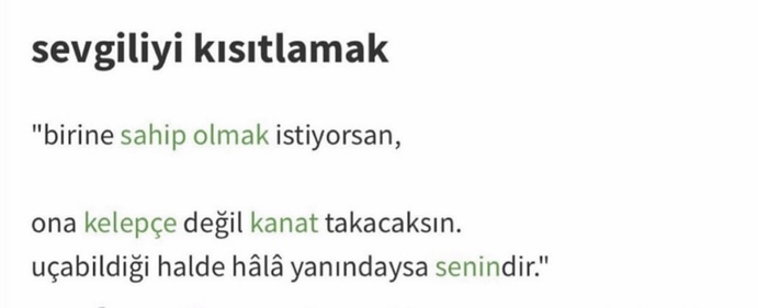 Sevdiğine kelepçe takan mısın yoksa kanat takan mı? 🤔?