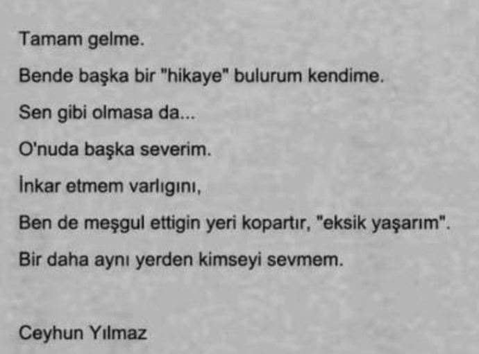 Gelme...🍒