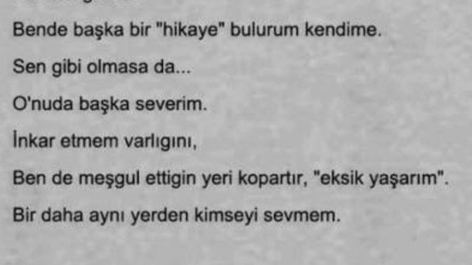 "Gelme oralar yakıştı sana" dediğiniz birileri var mı 💔 ?